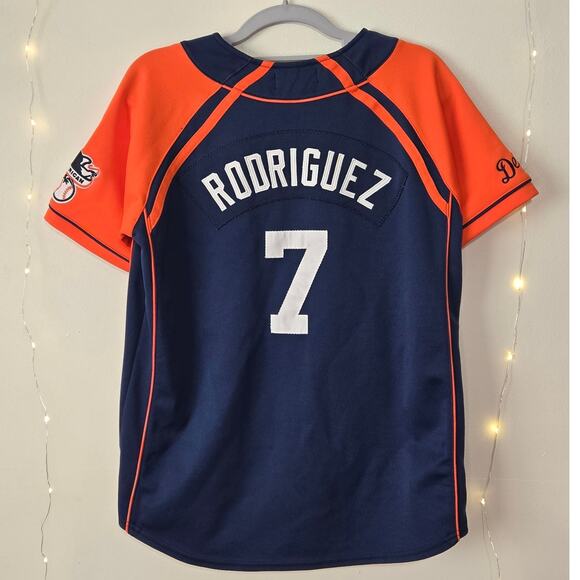 VINTAGE DETROIT TIGERS NIKE Ivan "Pudge" Rodriguez Baseball Jersey Youth Large - Picture 3 of 16